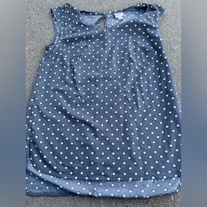 Merona Gray Patterned Blouse